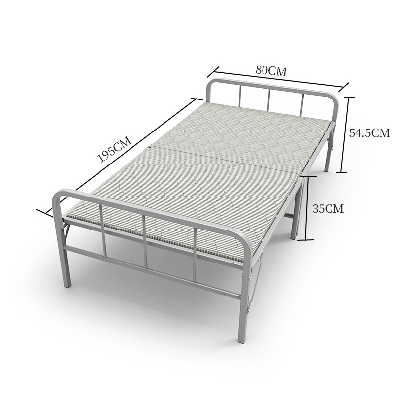 سرير خشبي قابل للطي مصنوع من المعدن الصلب